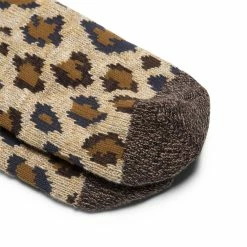 Kapital Belts 84 YARNS HEEL SMILIE LEOPARD SOCKS