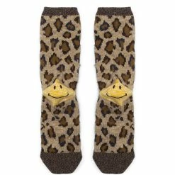 Kapital Belts 84 YARNS HEEL SMILIE LEOPARD SOCKS