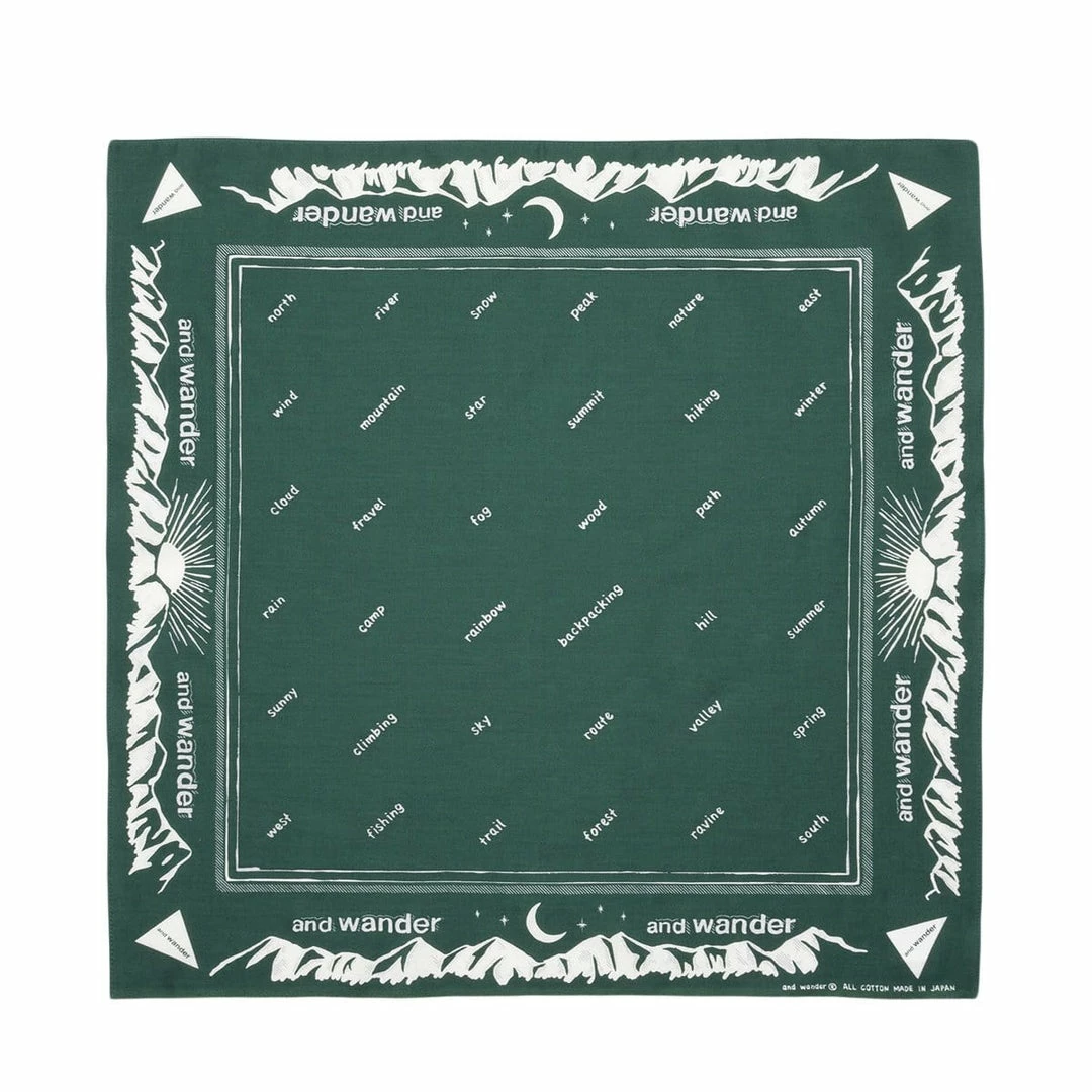 And Wander REFLECTIVE WORDS BANDANNA