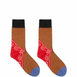 Kapital Belts 96 YARNS WOOL HEEL BANDANA SOCKS
