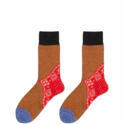 Kapital Belts 96 YARNS WOOL HEEL BANDANA SOCKS