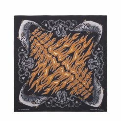 Kapital Scarves & Gloves FASTCOLOR SELVEDGE BANDANA (FIRE SALMON)