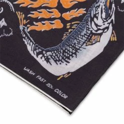 Kapital Scarves & Gloves FASTCOLOR SELVEDGE BANDANA (FIRE SALMON)