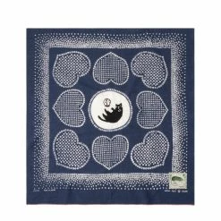Kapital FASTCOLOR SELVEDGE BANDANA (LOVE CAT EMBROIDERY)