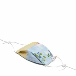 Marketplace Belts ETAKO ETAKO GOLDENROD + INDIGO OVERDYE VINTAGE FLORAL PATCHWORK FACE MASK