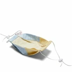 Marketplace Belts ETAKO ETAKO GOLDENROD + INDIGO OVERDYE VINTAGE FLORAL PATCHWORK FACE MASK