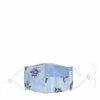 Marketplace ETAKO ETAKO INDIGO OVERDYE VINTAGE PURPLE ROSE PATCHWORK FACE MASK
