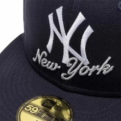 New Era Belts 59FIFTY NEW YORK YANKEES DUAL LOGO FITTED CAP