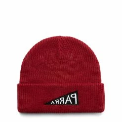 By Parra Belts MIRRORED FLAG LOGO BEANIE