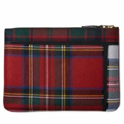 Comme Des Garçons Wallet Belts TARTAN PATCHWORK