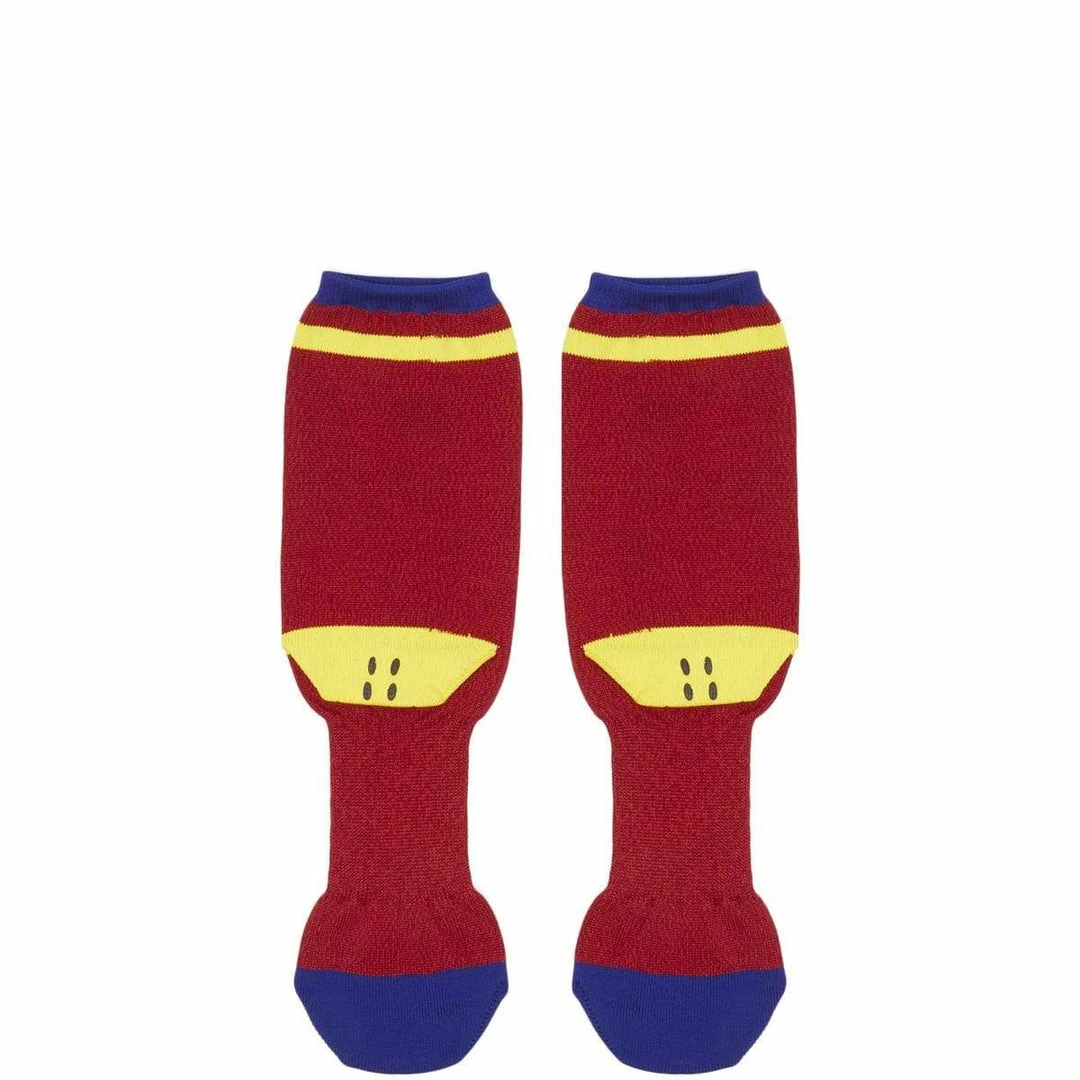 Kapital 144 YARNS SUPER-DRY IVY HEEL-SMILIE SOCKS