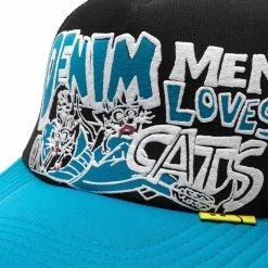 Kapital DENIM MEN LOVE CATS TRUCKER CAP Belts