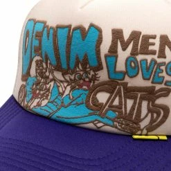 Kapital DENIM MEN LOVE CATS TRUCKER CAP Belts