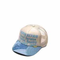 Kapital Belts DENIM REPAIR SERVICE DENIM-RECONSTRUCT TRUCKER CAP