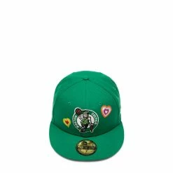 New Era 59FIFTY BOSTON CELTICS CHAIN STITCH HEART FITTED CAP Belts