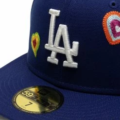 New Era Belts 59FIFTY LOS ANGELES DODGERS CHAIN STITCH HEART FITTED CAP