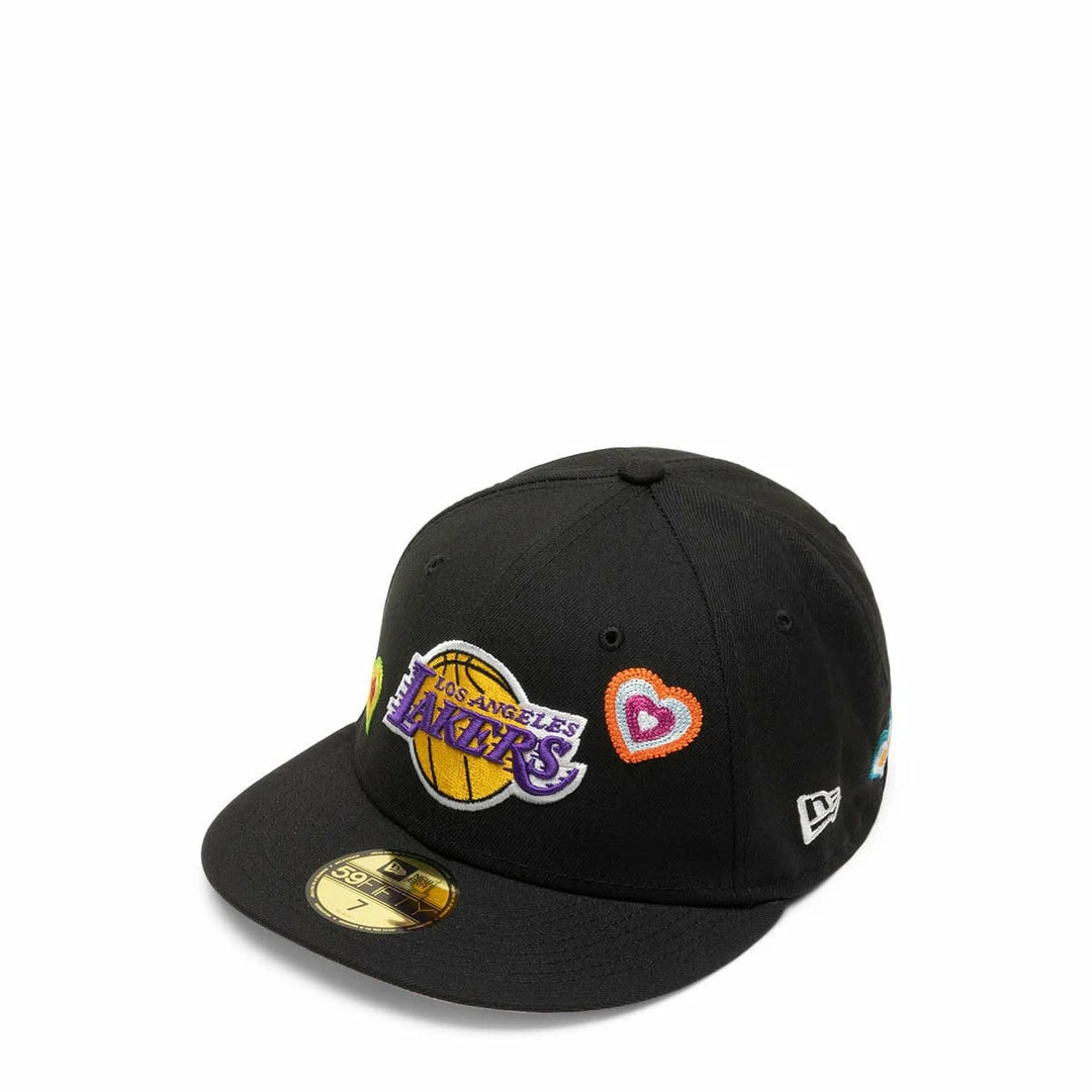 New Era 59FIFTY LOS ANGELES LAKERS CHAIN STITCH HEART FITTED CAP