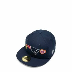 New Era 59FIFTY NEW ENGLAND PATRIOTS CHAIN STITCH HEART FITTED CAP Belts