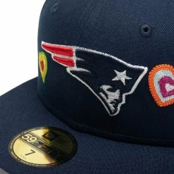 New Era 59FIFTY NEW ENGLAND PATRIOTS CHAIN STITCH HEART FITTED CAP Belts