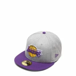 New Era Belts 59FIFTY LOS ANGELES LAKERS HEATHER FITTED CAP