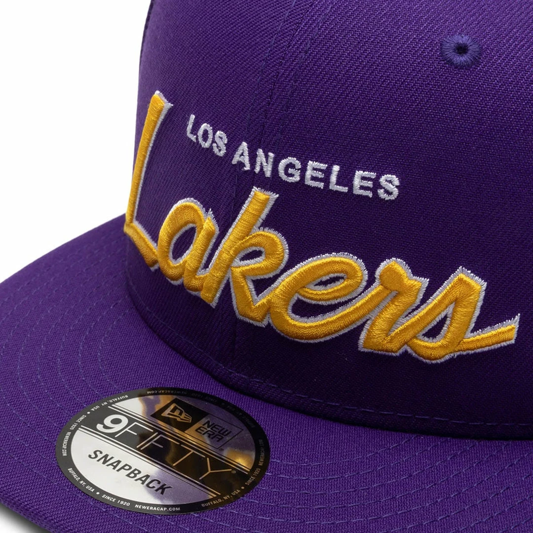 New Era 9FIFTY SCRIPT LOS ANGELES LAKERS CAP