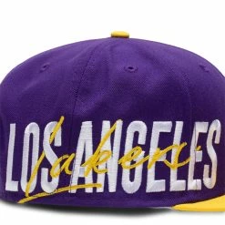 New Era 9FIFTY LOS ANGELES LAKERS SIDE FONT SNAPBACK CAP