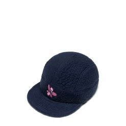 Perks And Mini Belts RECYCLED SHEARLING 4 PANEL CAP NAVY O/S