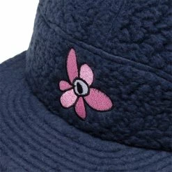 Perks And Mini Belts RECYCLED SHEARLING 4 PANEL CAP NAVY O/S