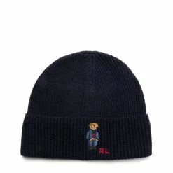 Polo Ralph Lauren SOLID DENIM BEAR BEANIE