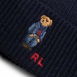 Polo Ralph Lauren SOLID DENIM BEAR BEANIE