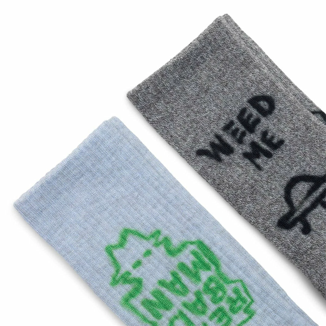Real Bad Man WEED ME SOCKS 2 PACK